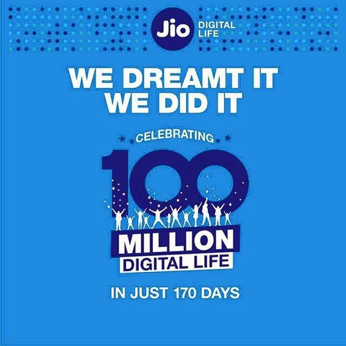 jioo 100mn customers