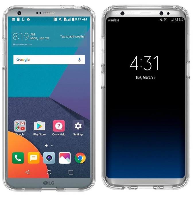 LG G6 reportedly launching on March 10 with Samsung Galaxy S8 launching globally on April 21 1 lg-g6-samsung-galaxy-s8-leaked-case-renders
