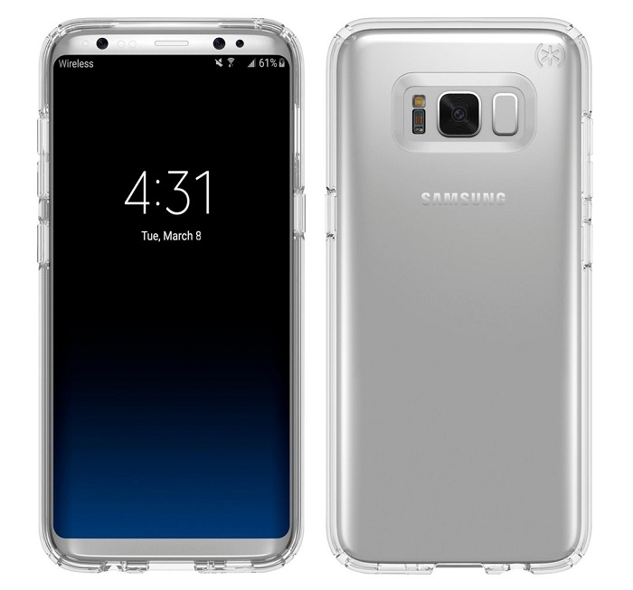 Images of Samsung Galaxy S8 and LG G6 surface online with cases on, rounded screen corners missing on G6 1 samsung-galaxy-s8-evan-blass-case-leak