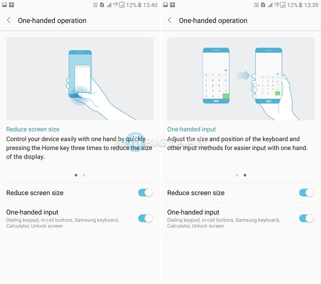 How to activate One handed operation on Samsung Galaxy C9 Pro Guide 3 1