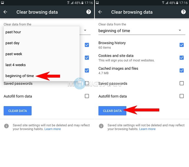 How to clear browsing data on Chrome Android Guide 2