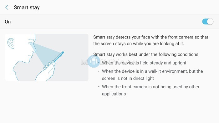 How to use Smart Stay on Samsung Galaxy C9 Pro Guide 1