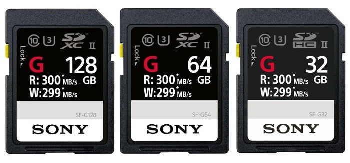 Sony SF G Series UHS II SD card official