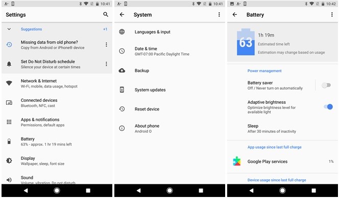 What's new in Android O Developer Preview 4 android-o-developer-preview-revamped-settings-app-ap