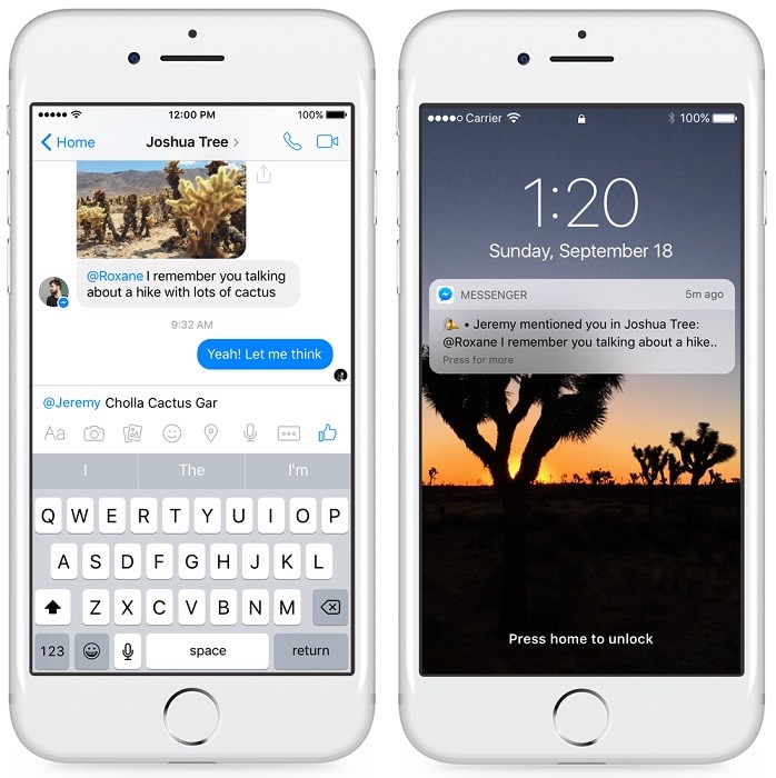 Facebook announces Message Reactions and Mentions for Messenger 2 facebook-messenger-mentions