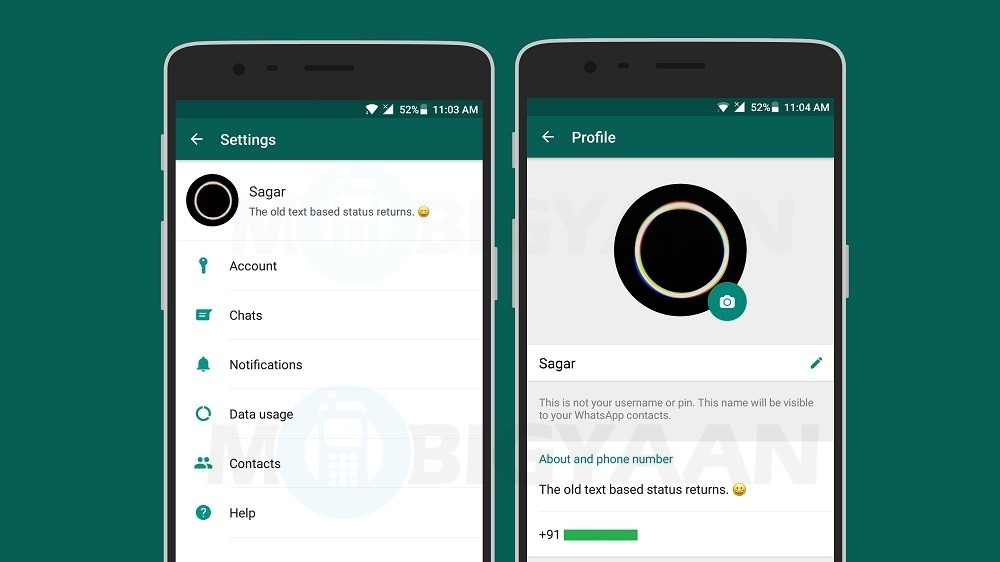 How to get old text based status on WhatsApp