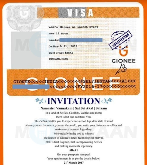 gionee-a1-india-launch-invite