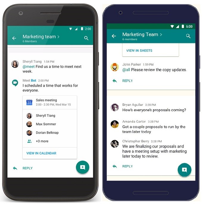 Google splits Hangouts into two news apps, Meet and Chat 1 hangouts-chat