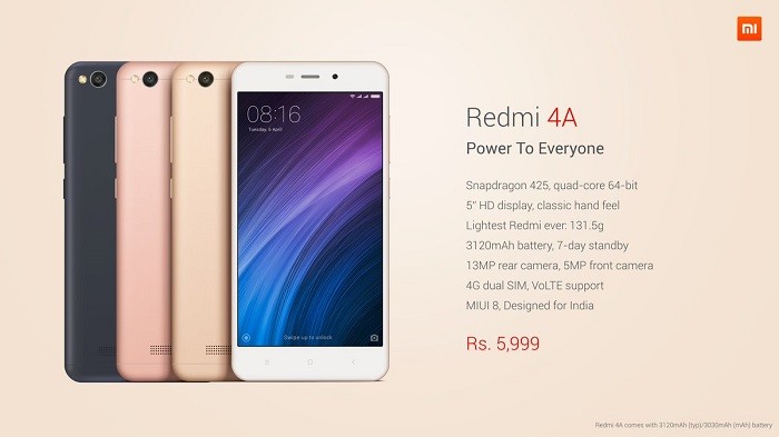 Xiaomi Redmi 4A