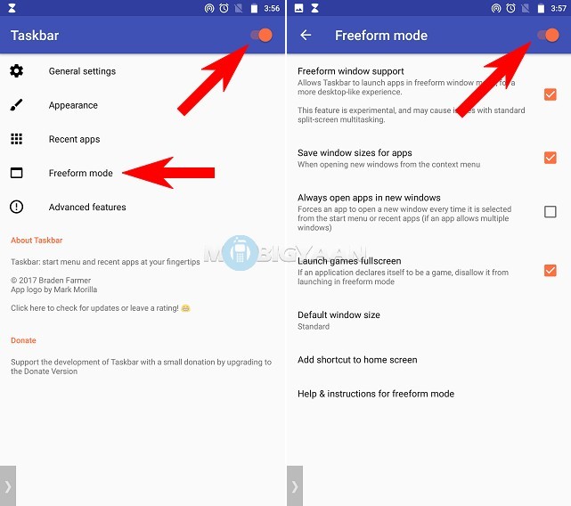 How to get freeform multiwindow on Android Nougat phones Guide 3