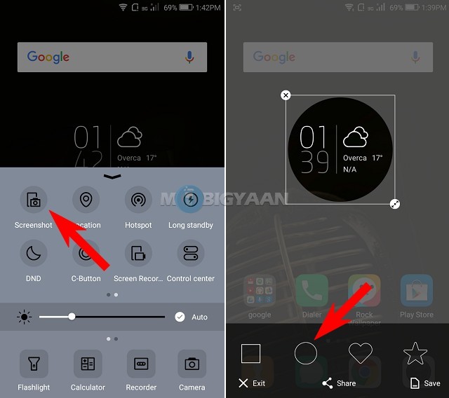 How to take a screenshot on Coolpad Note 5 Lite