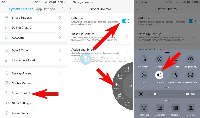 How to take a screenshot on Coolpad Note 5 Lite