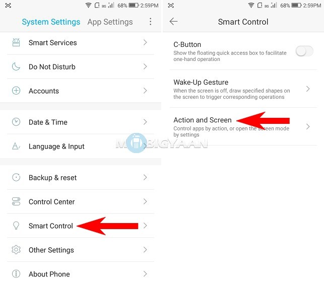 How to take a screenshot on Coolpad Note 5 Lite