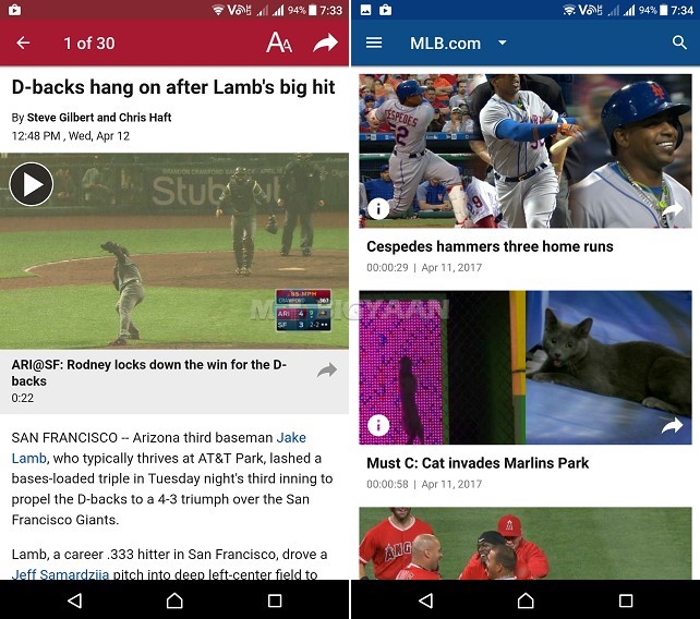 How to watch live MLB Baseball game on our smartphone Android iOS Guide 1