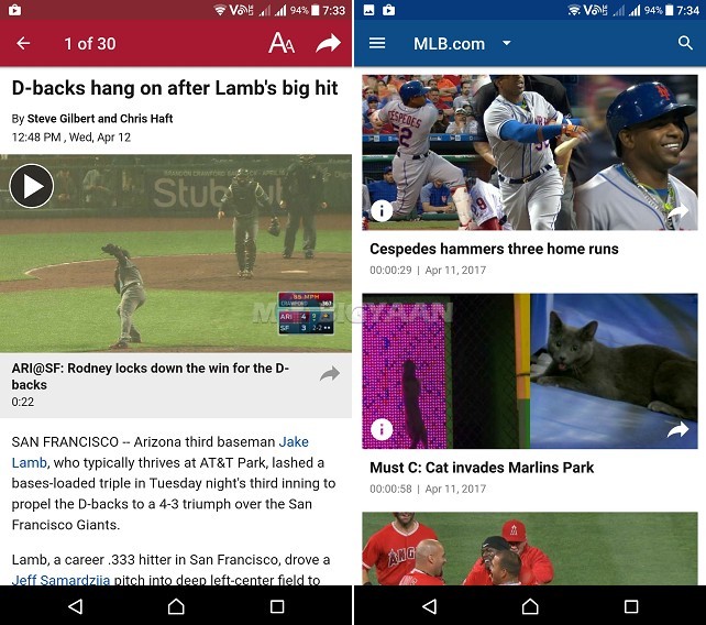 How to watch live MLB Baseball game on our smartphone Android iOS Guide 1