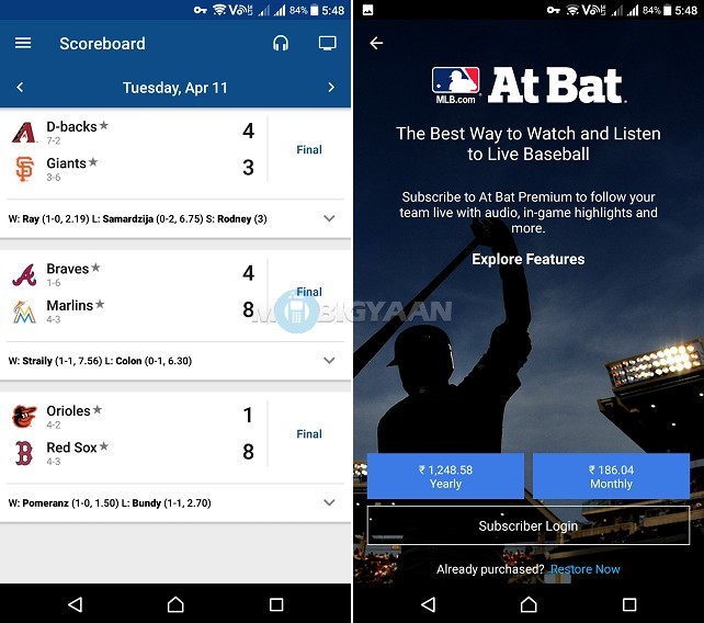 How to watch live MLB Baseball game on our smartphone Android iOS Guide 2