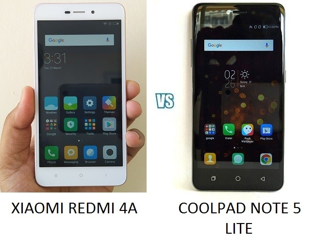 Xiaomi Redmi Note 4A vs Coolpad Note 5 Lite