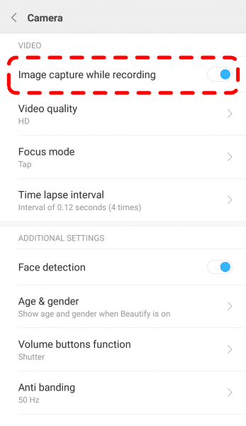 Capture Images Making Video MIUI 8 3