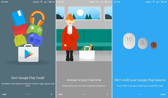 How to earn free google play credit using Google Opinion Rewards 5