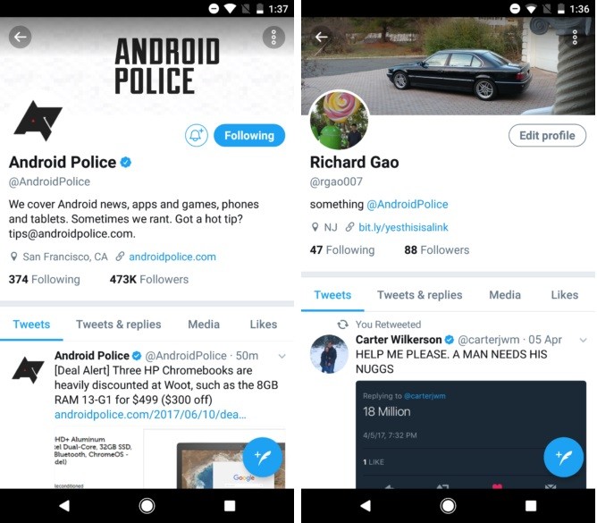 Twitter 7.0 beta screenshot 2
