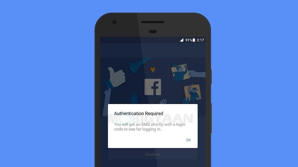 enable two factor authentication on facebook