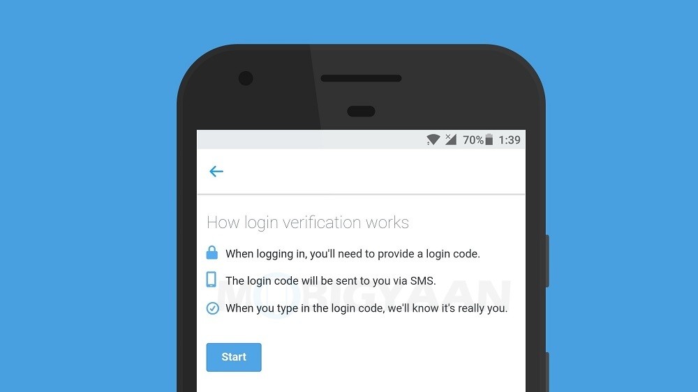 enable two step verification on Twitter