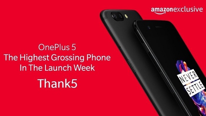 oneplus-5-highest-grossing-phone-amazon-india