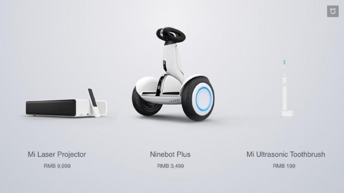 Xiaomi announces Mi Laser Projector, Ninebot Plus and Mi Ultrasonic Toothbrush as a part of Mi Ecosystem