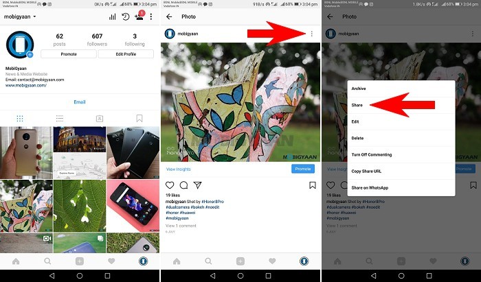 How to automatically share Instagram post directly to your Facebook and Twitter account 3