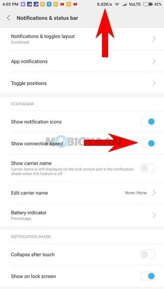 How to display Network Speed Battery Percentage on Xiaomi Mi Max 2 Guide 2 1