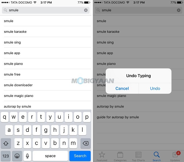How to undo typing on Apple iPhones iOS Guide 1
