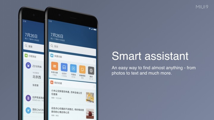 MIUI 9 Smart Assistant