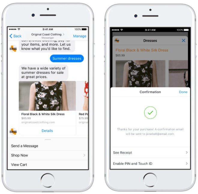 Messenger Platform 2.1 update