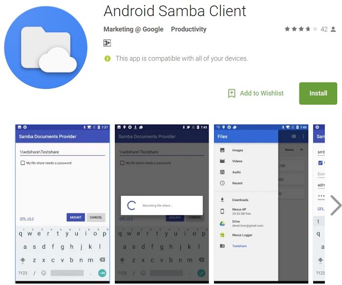 Samba Client Google