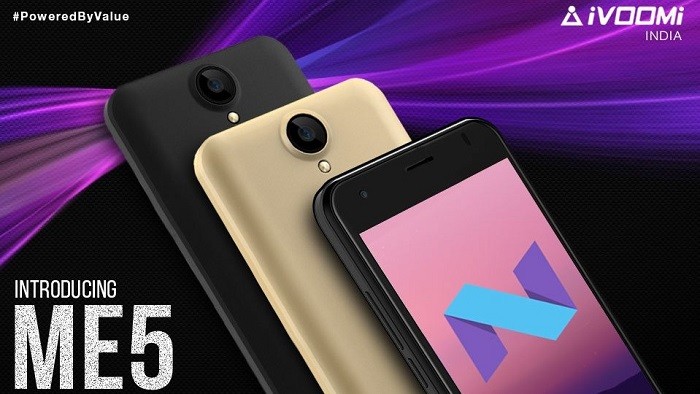 iVoomi Me5 with Android 7.0 Nougat, 3000 mAh battery and 4G VoLTE launched in India for ₹4499 2 ivoomi-me5-india