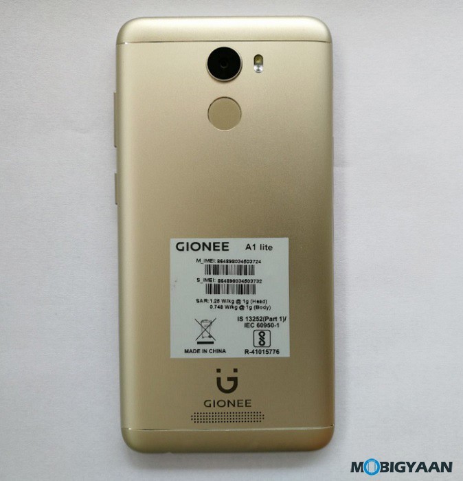 Gionee A1 Lite Hands on Review Back Images 4