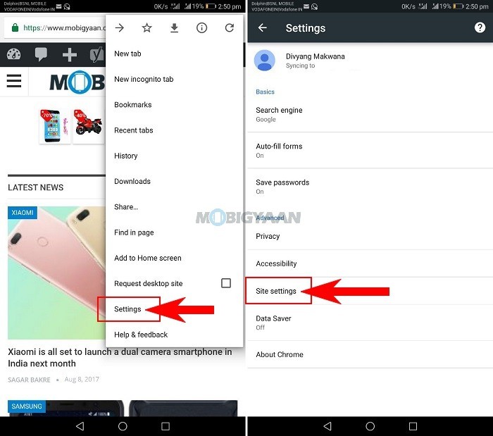 How to disable push notifications in Google Chrome