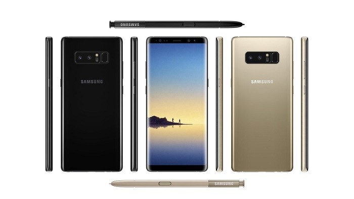 Leaked press image of Samsung Galaxy Note8 shows off dual camera setup at the back 2 samsung-galaxy-note8-gold-color-dual-camera-leaked-render-2