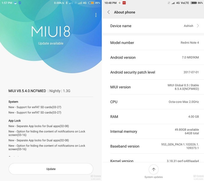 xiaomi-redmi-note-4-android-7-nougat-miui-8-5-4-update-india