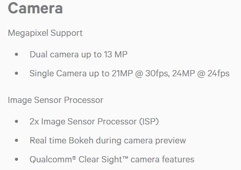 Snapdragon 450 Camera