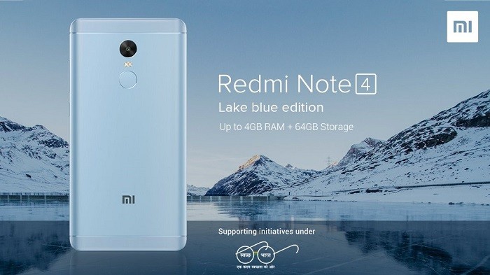 Xiaomi Redmi Note 4 Lake Blue Edition launched in India to support Swachh Bharat Abhiyan