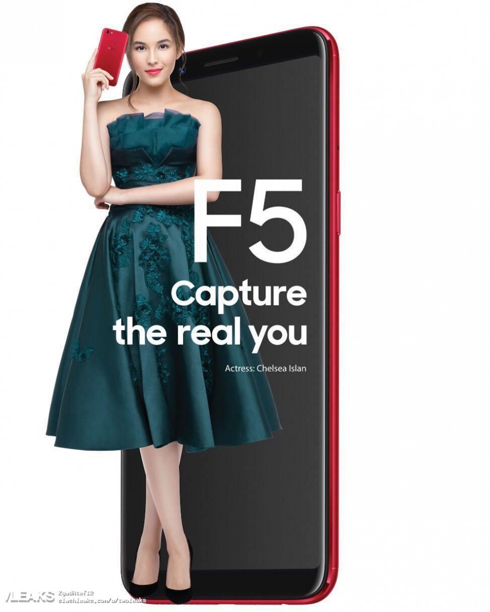 OPPO F5 with dual selfie camera and bezel-less design launching in India on November 2 2 oppo-f5-leaked-poster-render
