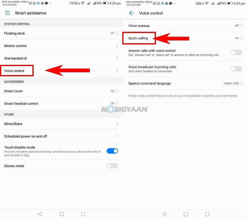 How to make calls quickly with voice commands when screen off on Huawei and Honor smartphones EMUI Guide 3