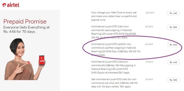 airtel-509-prepaid-plan