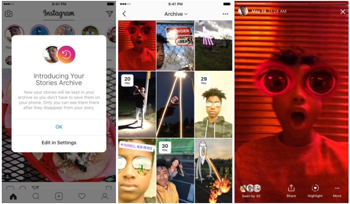 Instagram will now archive your disappearing Stories automatically so that you can watch them again 1 instagram-story-archive
