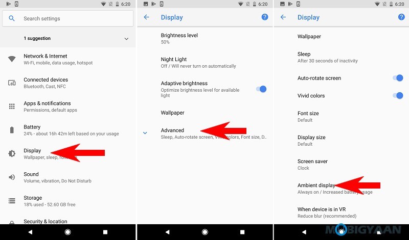 How to turn off Always on display on Google Pixel 2 and Pixel 2 XL Guide 2
