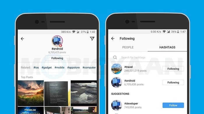 How to follow Instagram hashtags