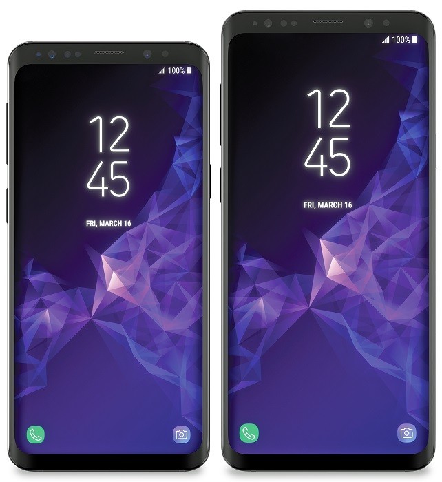 Press renders of Samsung Galaxy S9 and S9+ leaked online show off relatively large bezels 1 samsung-galaxy-s9-s9-plus-leaked-press-render-1