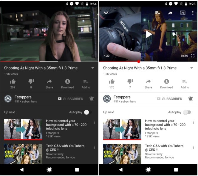 youtube-android-dark-mode-swipe-skip-ad-relocated-autoplay-1