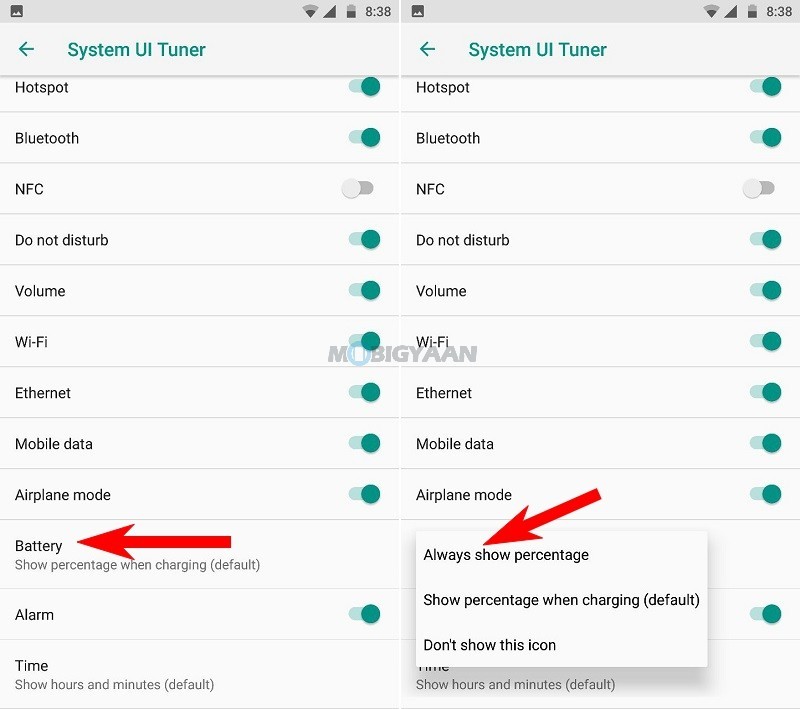 Heres how to view battery percentage on Motorola Moto Z2 Force Guide 4